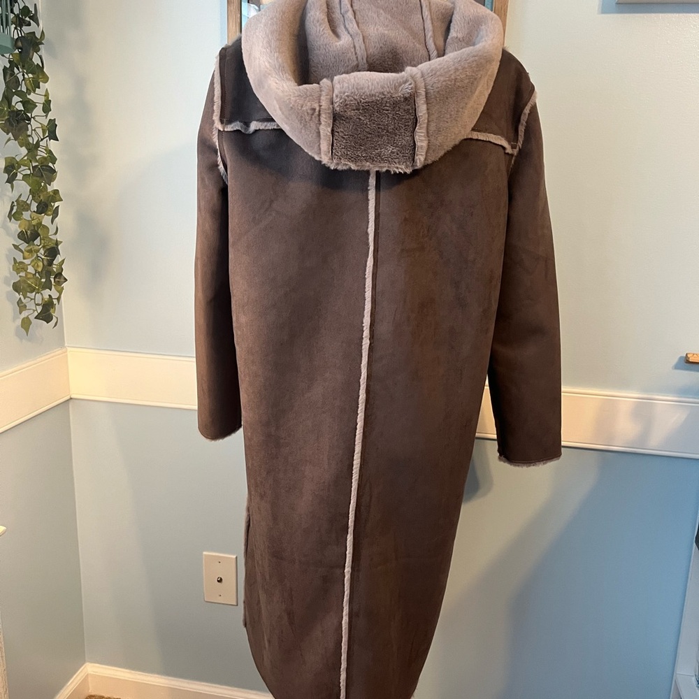 For The Republic Brown Teddy Jacket - Picture 3 of 7